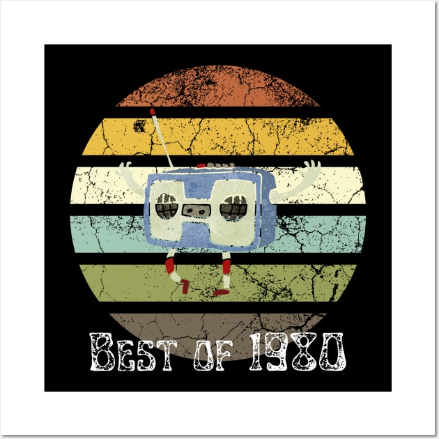 Best of 1980s retro tee for father gift, best of 1980 vintage tee for father gift, Wall Art by Maroon55